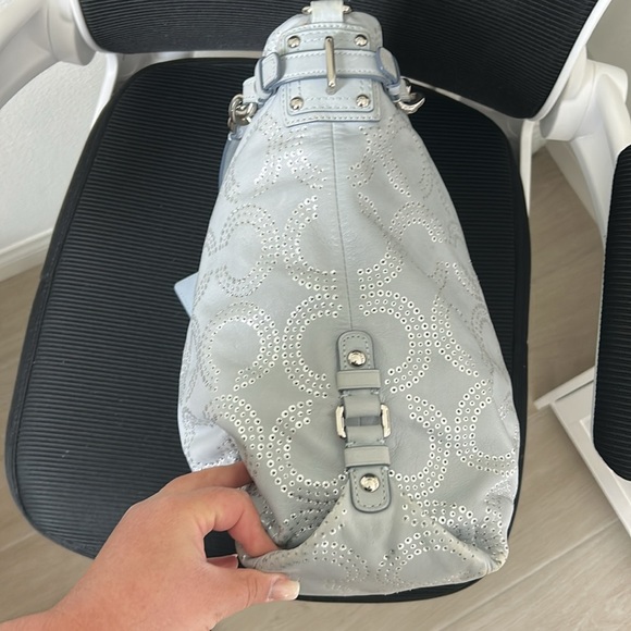 Coach Silver Chain-Embellished Women's Bag - Picture 9 of 14